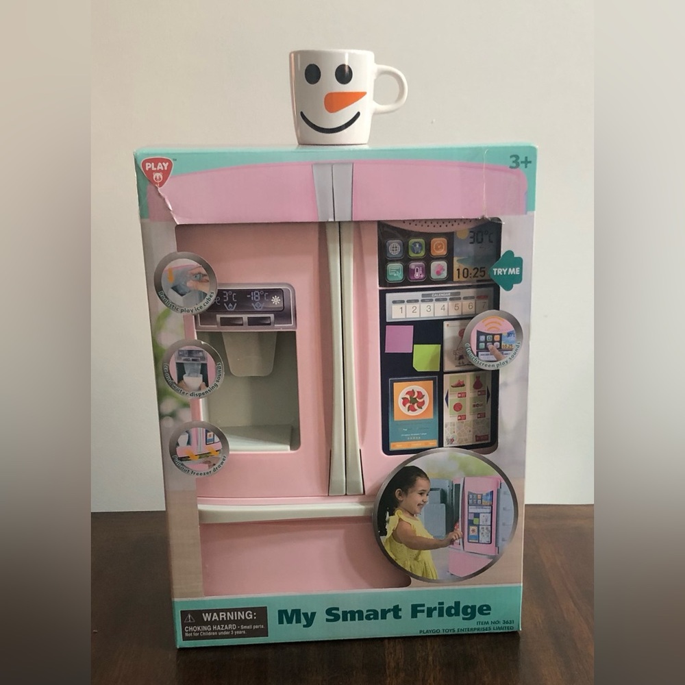 PlayGo my smart fridge double door Learning educational Kid’s Toy. Pink. aged-3+